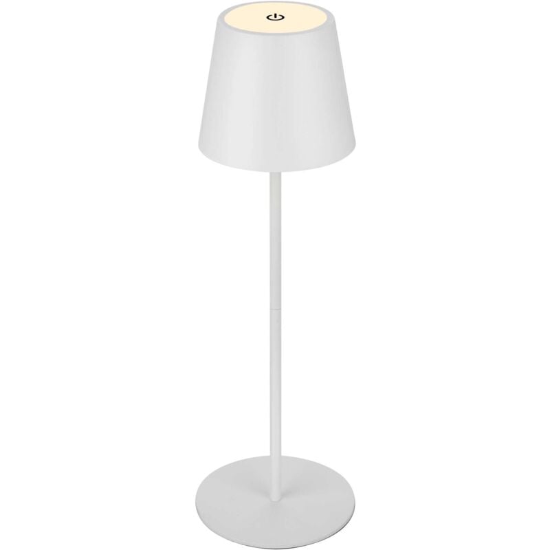 foto del prodotto homegarden lampada da tavolo a batteria ricaricabile bianca 3w 280 lumen 3000k regolabile per giardino casa feste