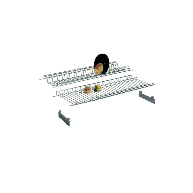 foto del prodotto homegarden mensola colapiatti in acciaio cromato 86cm