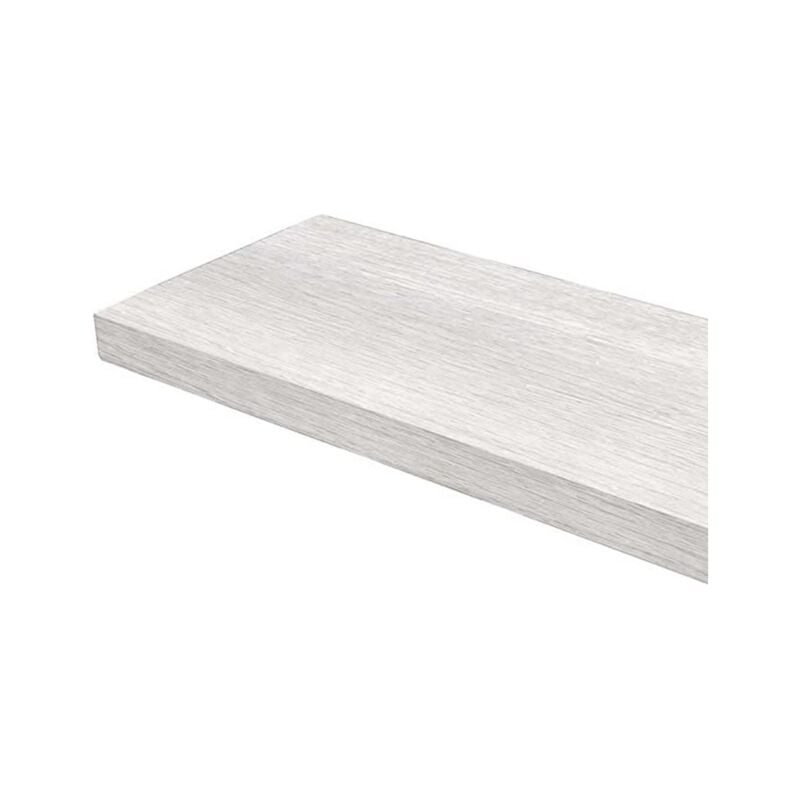 foto del prodotto homegarden mensola da parete in mdf bianco 100x24x4 cm