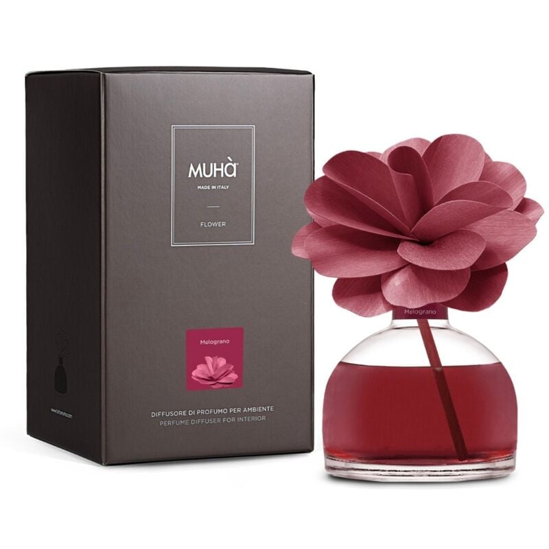 foto del prodotto homegarden - profumatore d'ambiente flower diffuser melograno 200ml muha
