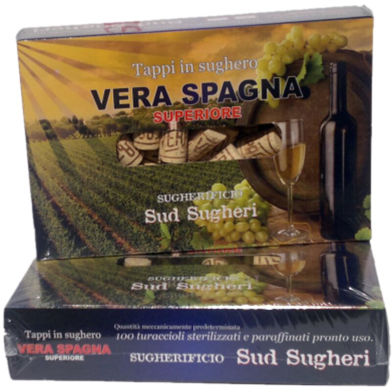 foto del prodotto homegarden tappi in sughero spagna sterilizzati e paraffinati lunghezza 40 mm diametro 24 mm confezione 100 pezzi per vino