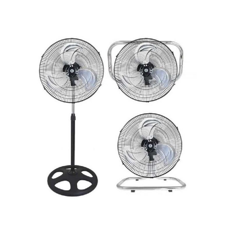 foto del prodotto homegarden ventilatore 3 in 1 piantana, da appoggio e sospeso struttura in acciaio