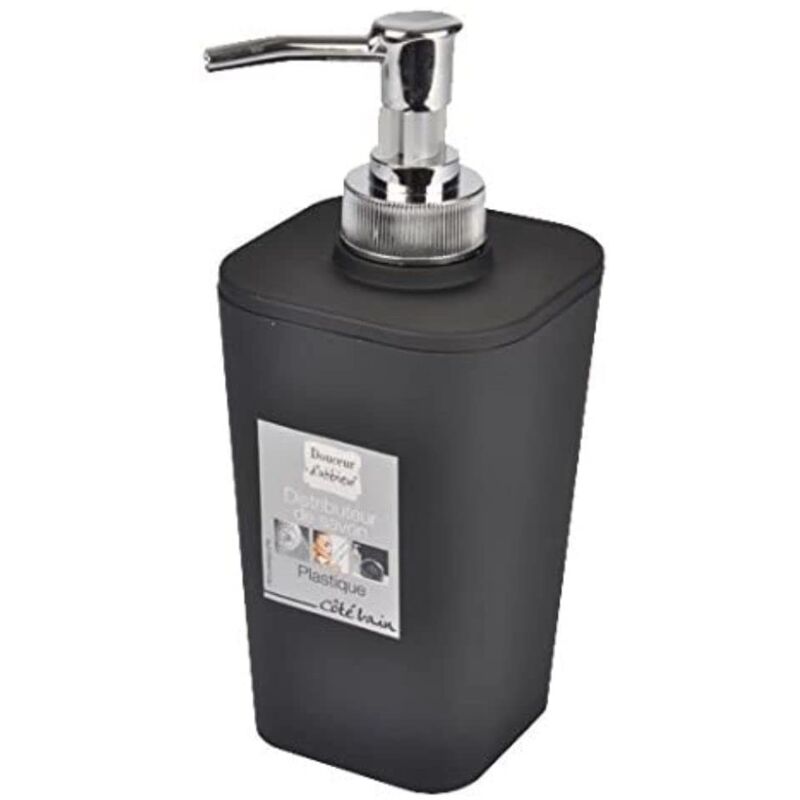 foto del prodotto homemaison douceur d int rieur 6asb227nr distributore di sapone effetto soft touch, rame, nero, 7.3 x 7.3 x 18 cm