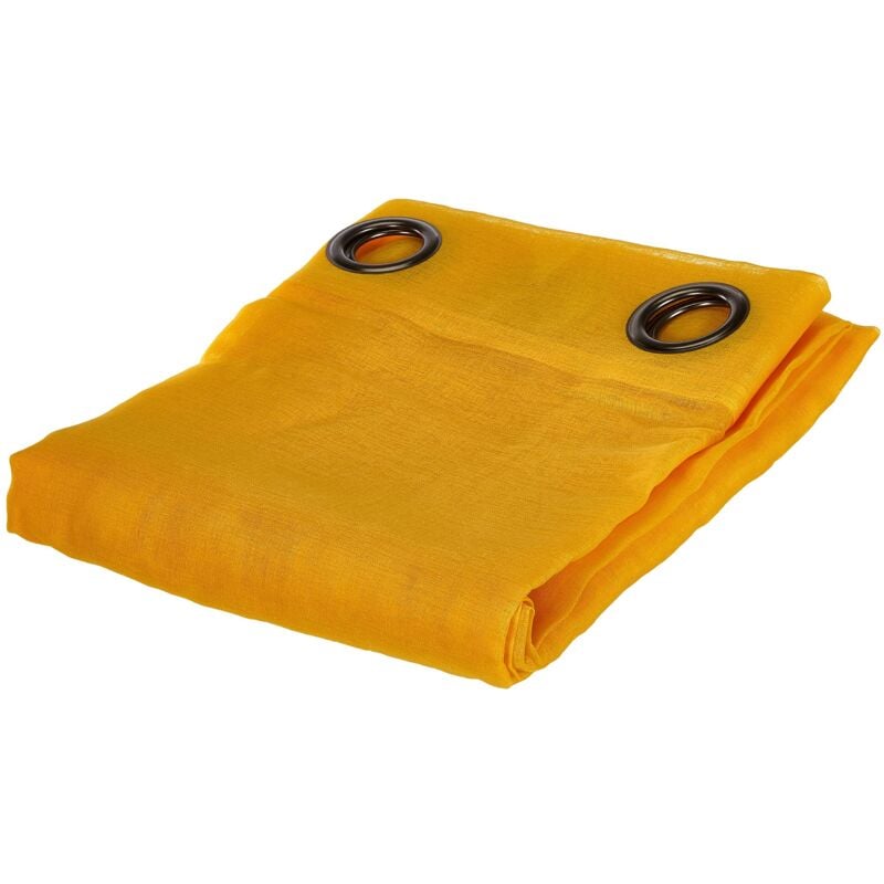 foto del prodotto homemaison - lovely casa r61697001vl tenda trasparente, in poliestere, 135 x 260 cm, giallo