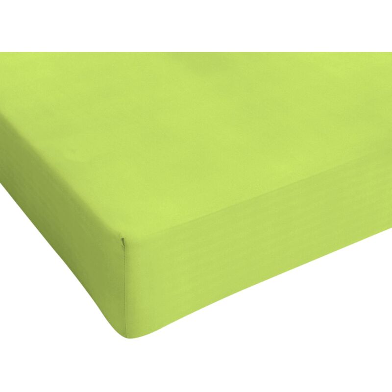 foto del prodotto homemania italian bed linen, max color, lenzuolo sotto, verde acido, 1 posto