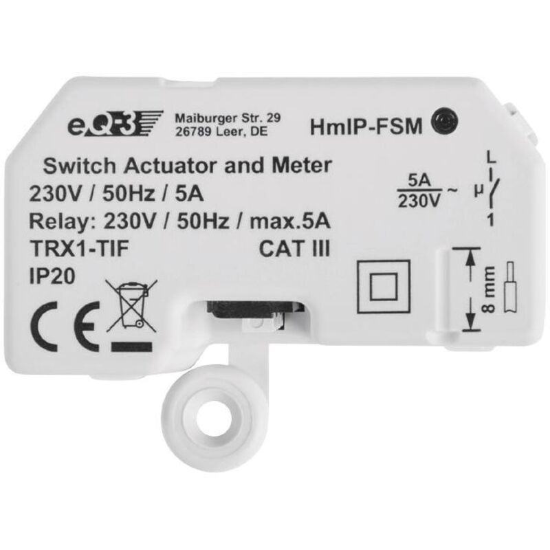foto del prodotto homematic ip 142721a0 attuatore di commutazione attuatore intelligente domestico