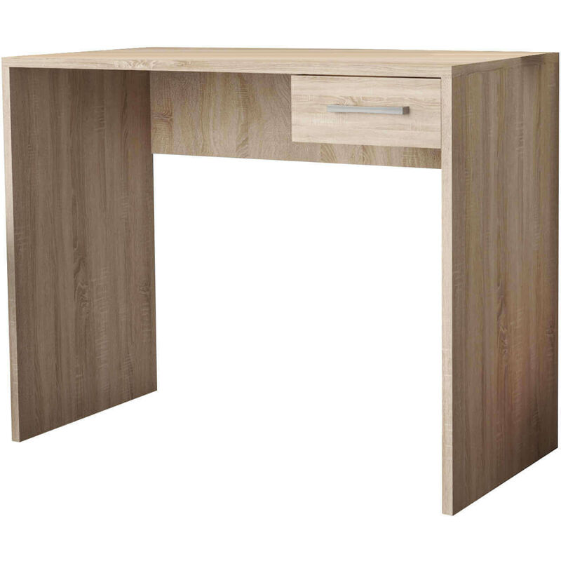 foto del prodotto homeness scrivania porta pc da interno camera da letto con cassetto laterale in legno nobilitato bilaminato tommy moccasin