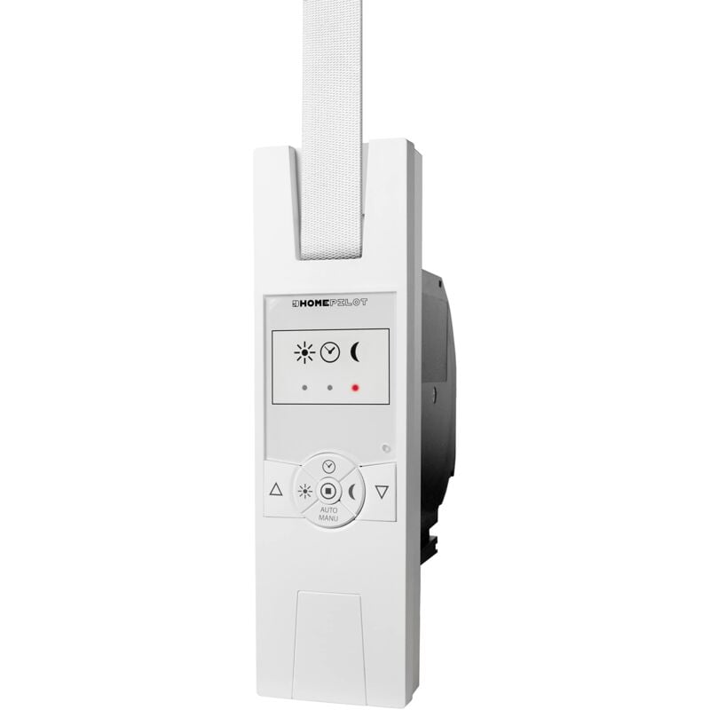 foto del prodotto homepilot avvolgitore elettrico rollotron classic mini a incasso per tapparelle fino 45 kg circa 6 m , per cinghia da 15 mm, funzione di memoria 24