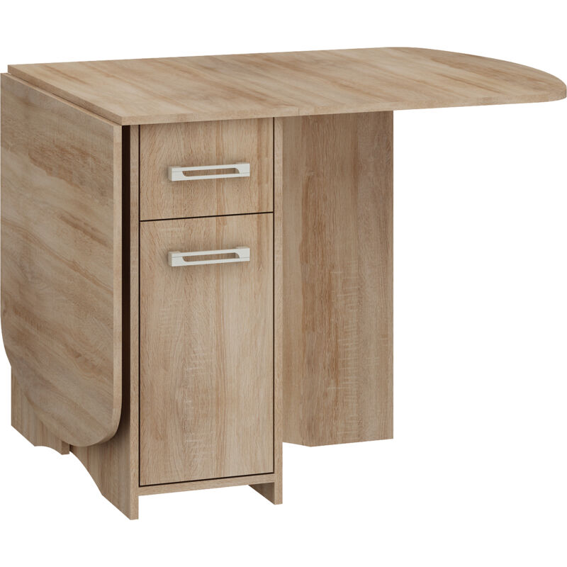 foto del prodotto homi mini 10 tavolo pieghevole in rovere sonoma 40 160 cm