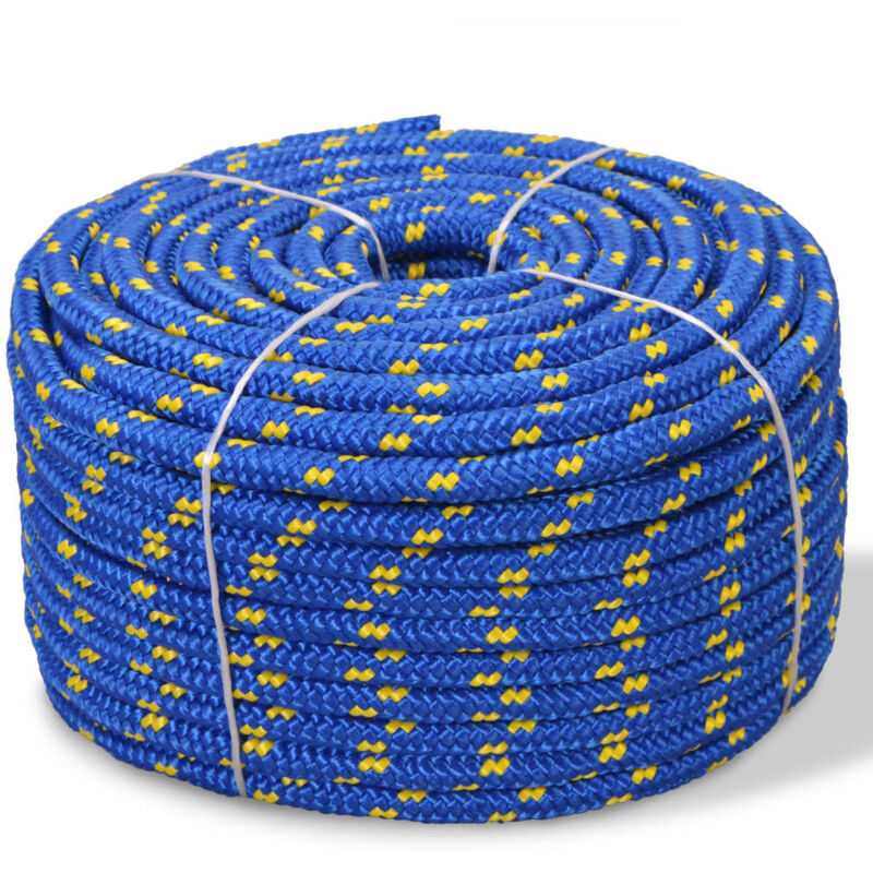 foto del prodotto hommoo corda nautica in polipropilene 10 mm 50 m blu vd29548
