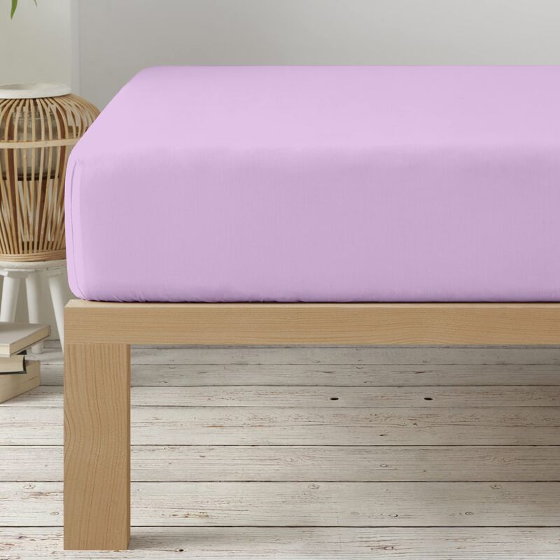 foto del prodotto hommoo degrees home collezione lenzuolo con angoli 150 x 190 x 33 regolabile microfibra poliestere garzata lilla