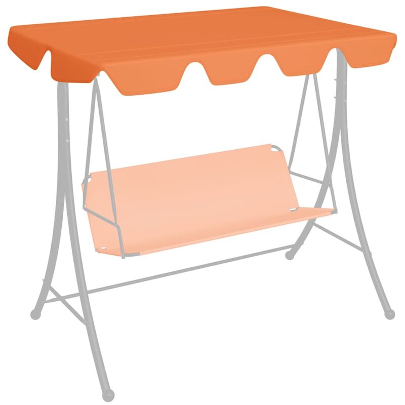 foto del prodotto hommoo furniture limited baldacchino per dondolo giardino arancione