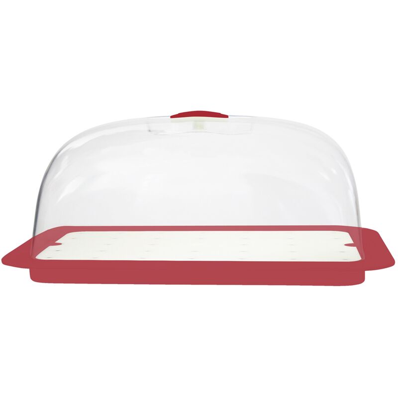 foto del prodotto hommoo giostyle portaformaggio forme rosso made in italy plastica 100 riciclabile