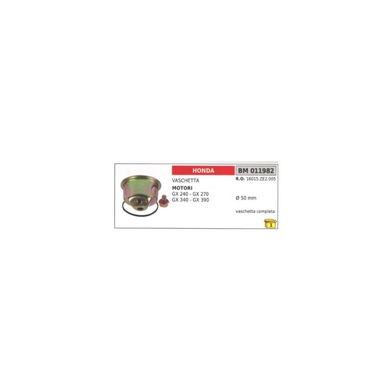 foto del prodotto honda vaschetta completa motore motopompa gx240 gx120 gx270 gx340 50mm