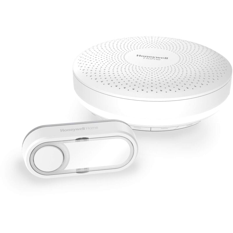 foto del prodotto honeywell home dcr313s dcr313s kit completo campanello senza fili con targhetta per nome, bianco