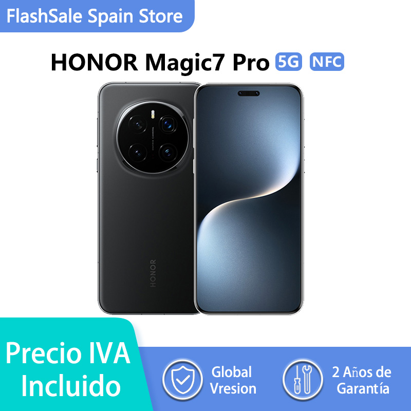 foto del prodotto honor magic7 pro 5g, nfc, smartphone, snapdragon 8 elite, 6,8 pollici, fotocamera da 200 mp, batteria da 5270 mah, ip69