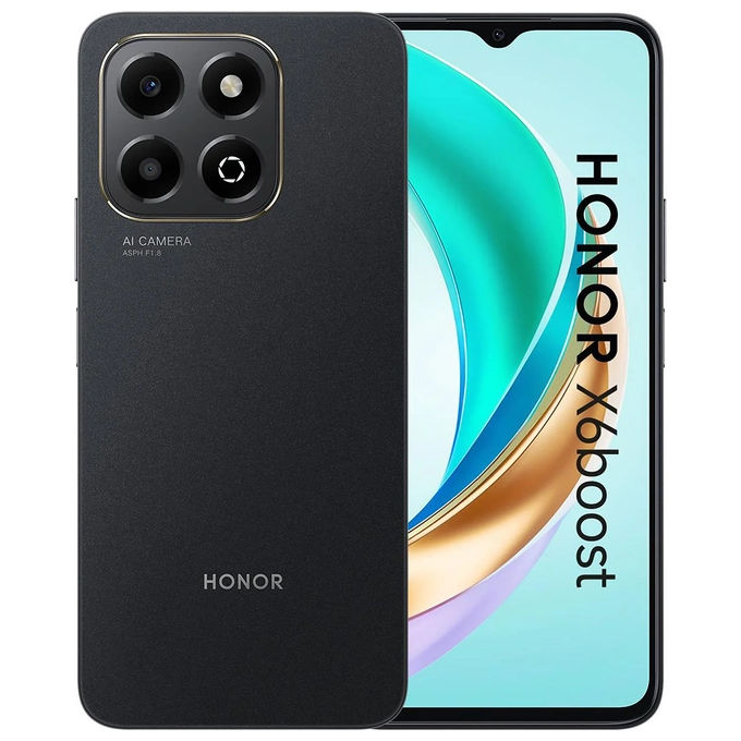 foto del prodotto honor x6b 4gb 128gb 6.56 dual sim midnight black