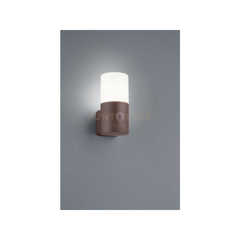 foto del prodotto hoosic applique da esterno fusione di alluminio colore ruggine h. 17,5cm 1 luce attacco e27