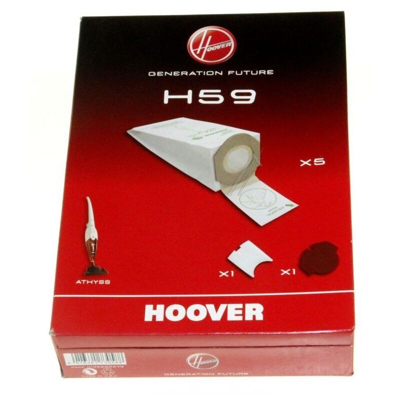 foto del prodotto hoover confezione di 5 sacchetti 1 filtro aspirapolvere 365945051632061438