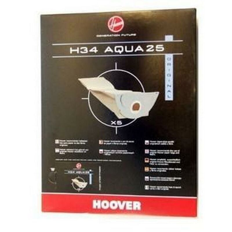 foto del prodotto hoover confezione di 5 sacchetti aspirapolvere 360853662894522975
