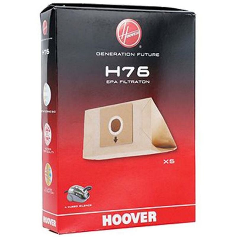foto del prodotto hoover confezione di 5 sacchetti di carta aspirapolvere 283382