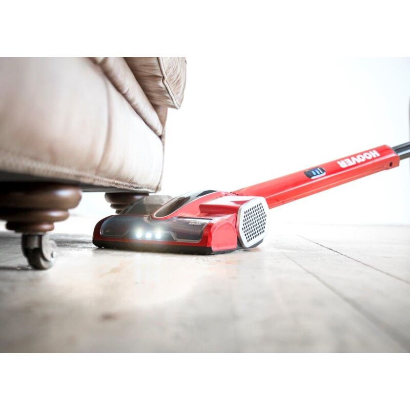 foto del prodotto hoover cv216rb cl everyday scopa cordless, 0.8 liters, rosso metallico nero