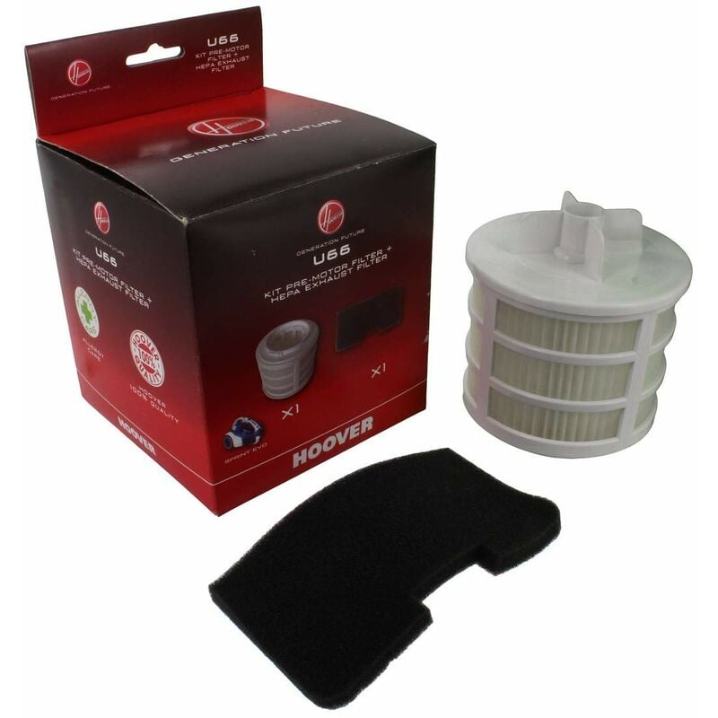 foto del prodotto hoover filter kit filtro originale 35601328 u66 sprint, plastica, misto