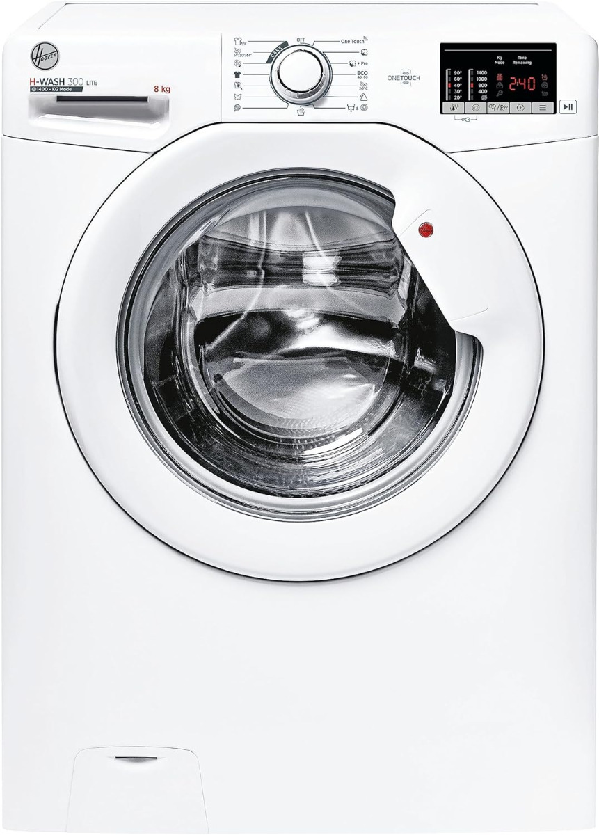 foto del prodotto hoover h wash 300 lite h3w 482da4 s lavatrice caricamento frontale 8 kg 1400 giri min bianco
