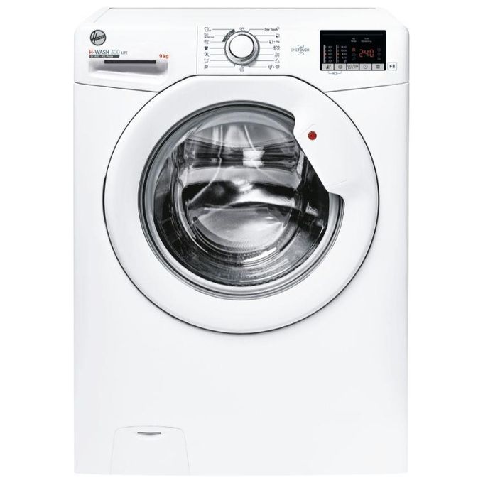 foto del prodotto hoover h wash 300 lite h3w 492da4 s lavatrice a carica frontale 9 kg, 1400 rpm, classe b, connettivita nfc, programma allergy care, 85x60x52 cm , bianco