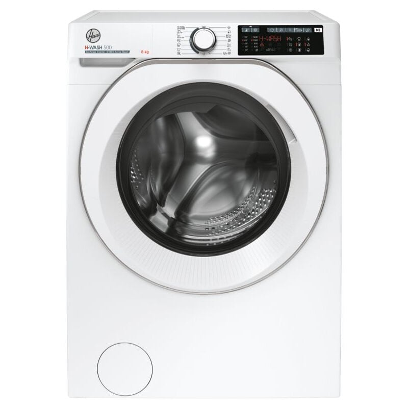 foto del prodotto hoover h wash 500 hw 48amc 1 s. tipo di carica caricamento frontale. capacit cestello 8 kg, classe di efficienza della centrifuga b, silenziosit 