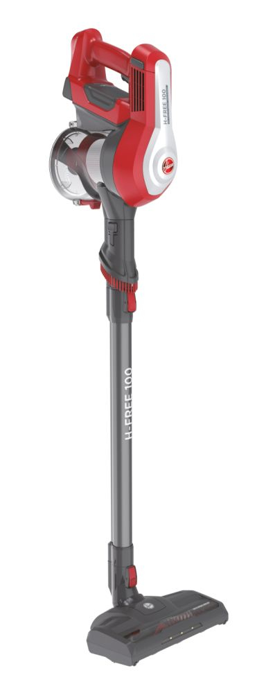 foto del prodotto hoover hf122rh 011 aspirapolvere elettrica batteria secco tessuto senza sacchetto 0,9 l 170 w rosso, argento