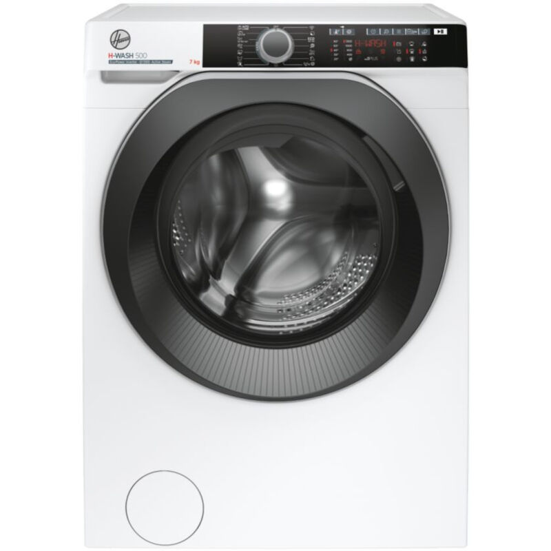 foto del prodotto hoover lavatrice h wash 500 hwe4 37ambs1s 7kg 1300 giri classe a wi fi bianco
