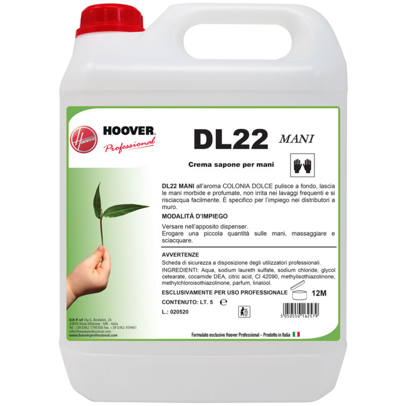 foto del prodotto hoover professional - dl22 mani sapone liquido per mani