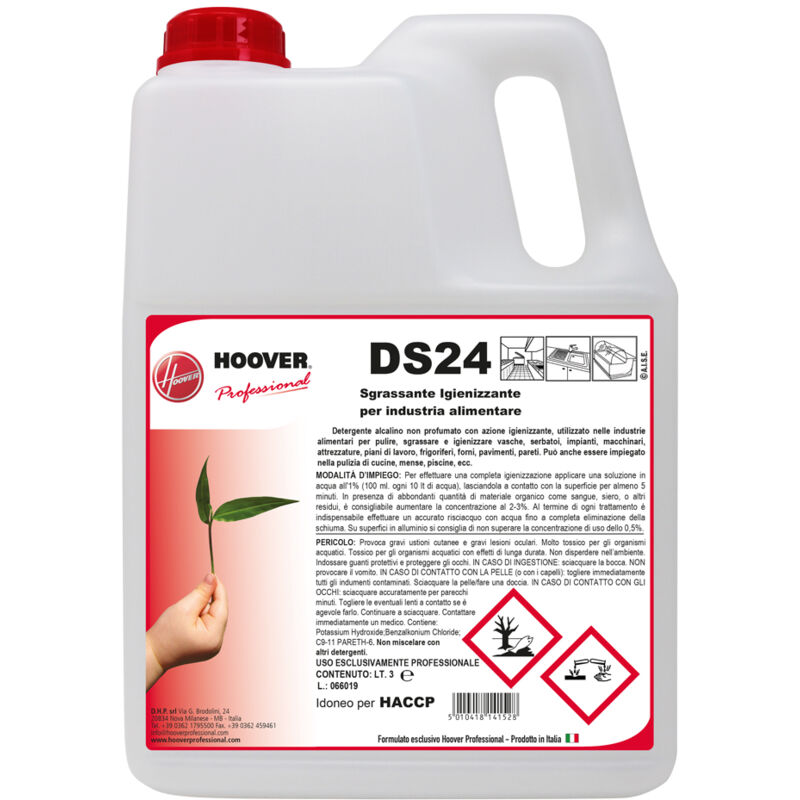 foto del prodotto hoover professional ds24 sgrassante sanitizzante per industria alimentare