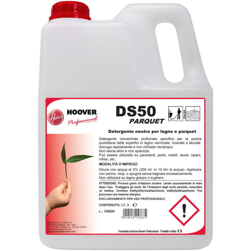 foto del prodotto hoover professional ds50 parquet detergente di manutenzione