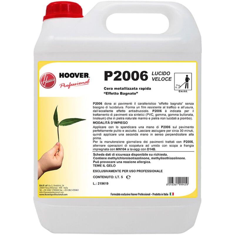 foto del prodotto hoover professional p2006 lucido veloce cera metallizzata