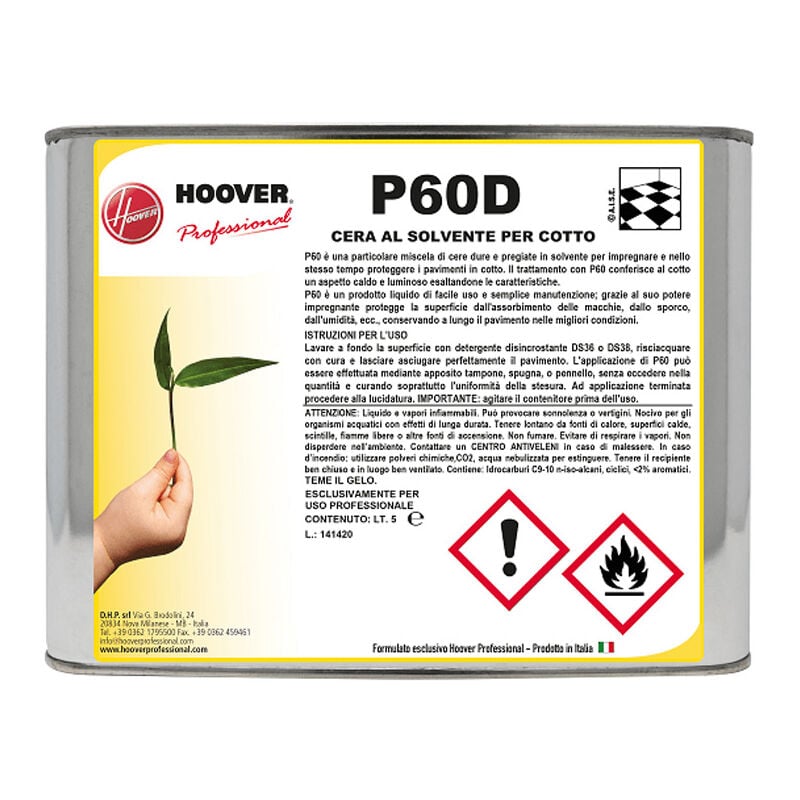 foto del prodotto hoover professional p60d cera per pavimenti in cotto e pietre naturali