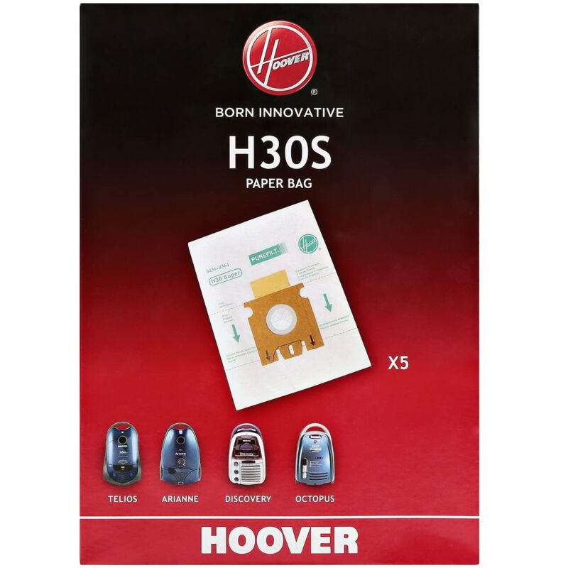 foto del prodotto hoover sacchetti microfibra h30s h61 paper bag telios 35600398 sensory originali