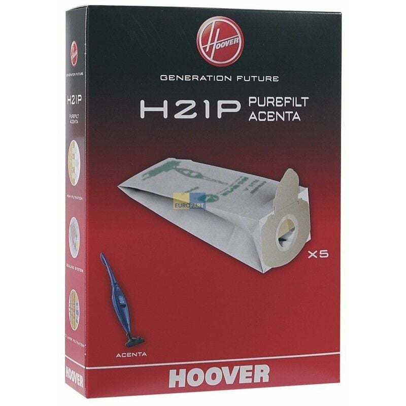 foto del prodotto hoover scatola di 5 sacchetti h21 aspirapolvere 3080083662894861814