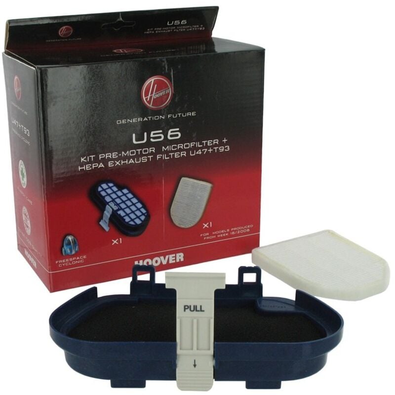 immagine 0 del prodotto hoover u47 kit filtri per cassetta ciclonica 1 microfiltro integrato nella cassetta ciclonica 1 spugna.