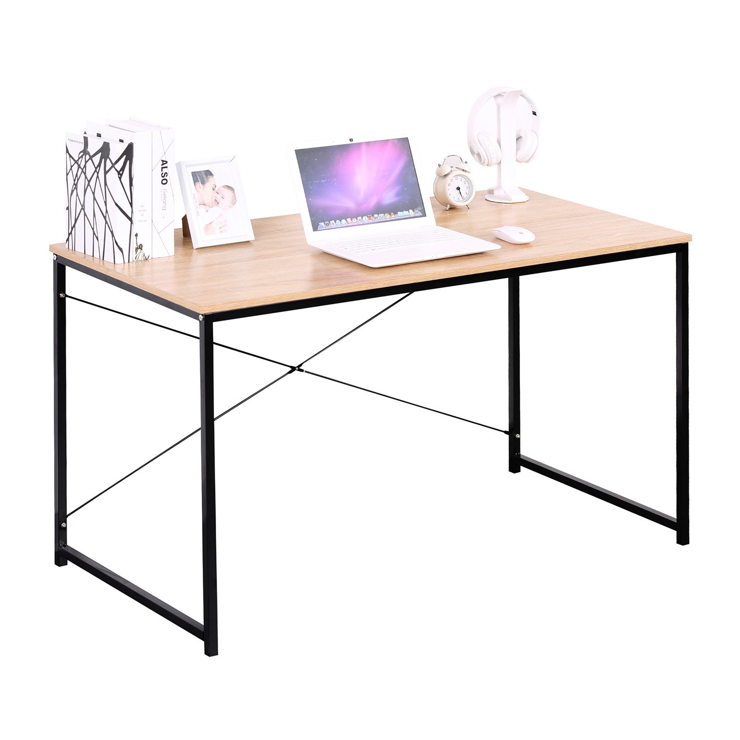 foto del prodotto hope scrivania in legno e metallo 120x60x70 cm