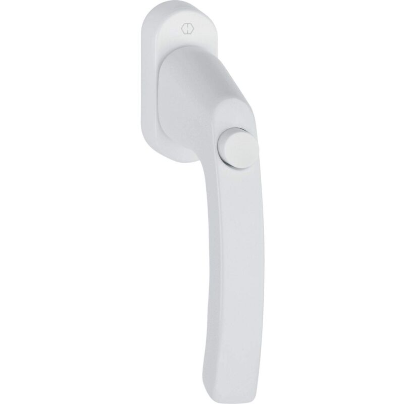 foto del prodotto hoppe 11780174 maniglia per finestra con bottone automatico, 7 x 40 mm, colore bianco