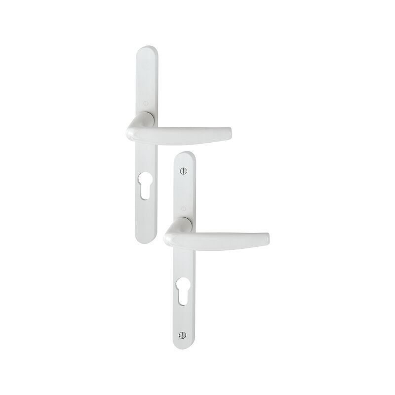 foto del prodotto hoppe atlanta 1530 300lmsgl set di porte con piastra stretta 195mm bianco 9010 key i entr.92 c.8 p.68 77 3303841