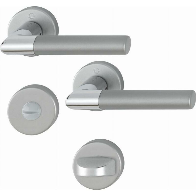 foto del prodotto hoppe lecce porta in alluminio anodizzato bicolore porta per wc bagno 3895292