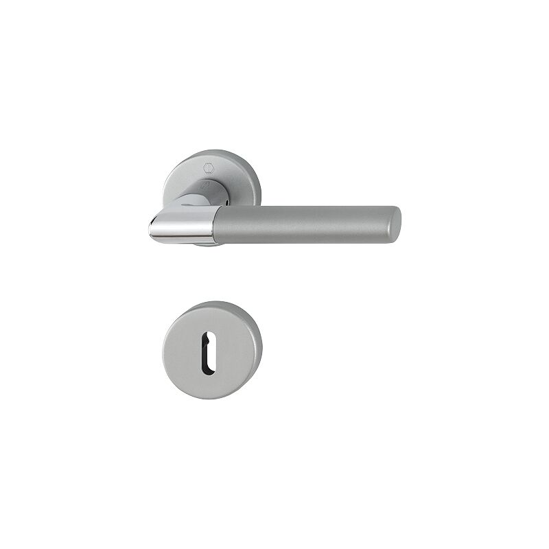 foto del prodotto hoppe lecce set per porte in alluminio anodizzato bicolore chiave a l 3895276