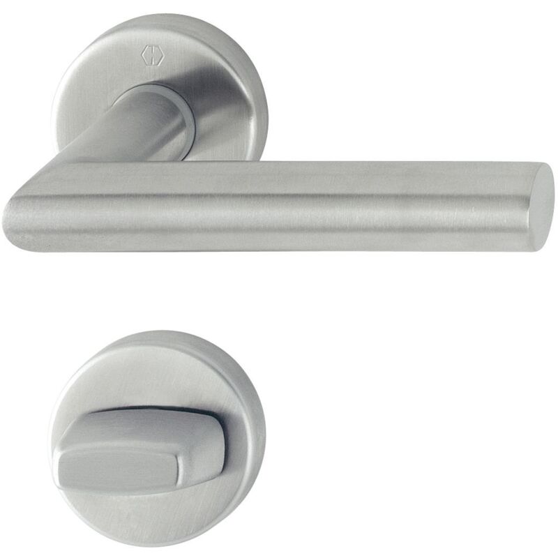 foto del prodotto hoppe maniglia amsterdam con rosette wc, acciaio inox opaco, 3286438