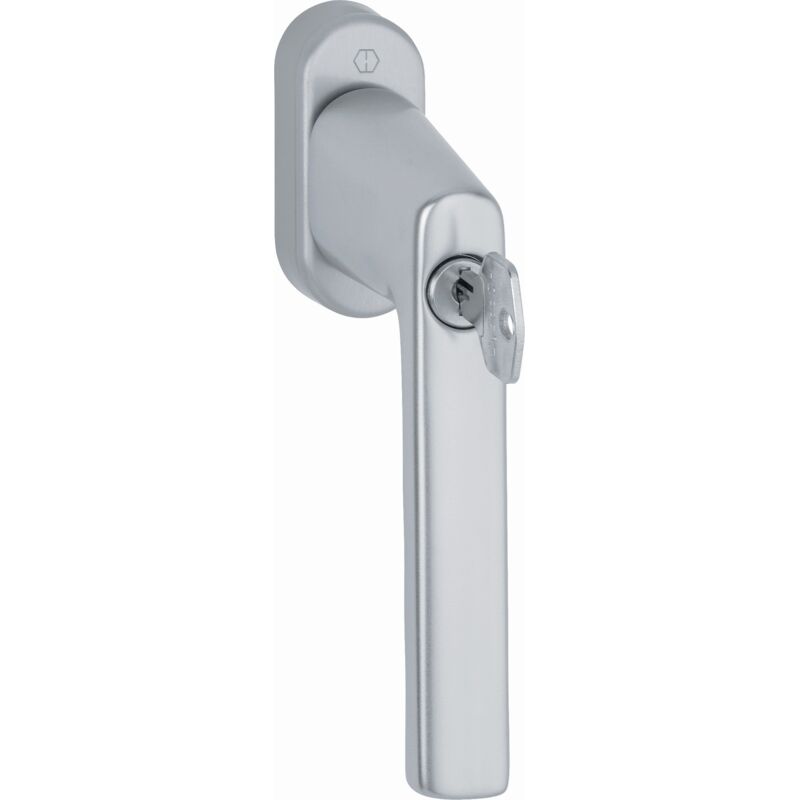 foto del prodotto hoppe maniglia per finestra hamburg 0700ls u26 100nm alu.f1 alu.silver 32 42mm stand.