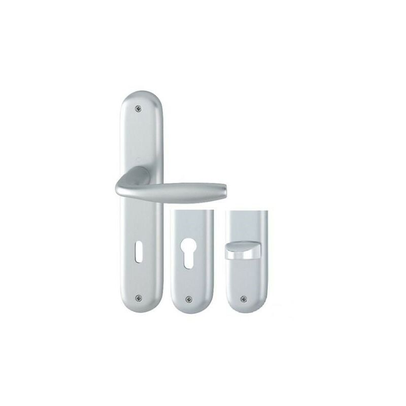 foto del prodotto hoppe set di porte new york anodizzate argento con chiave a l f1 1810 300m 195mm 3281961
