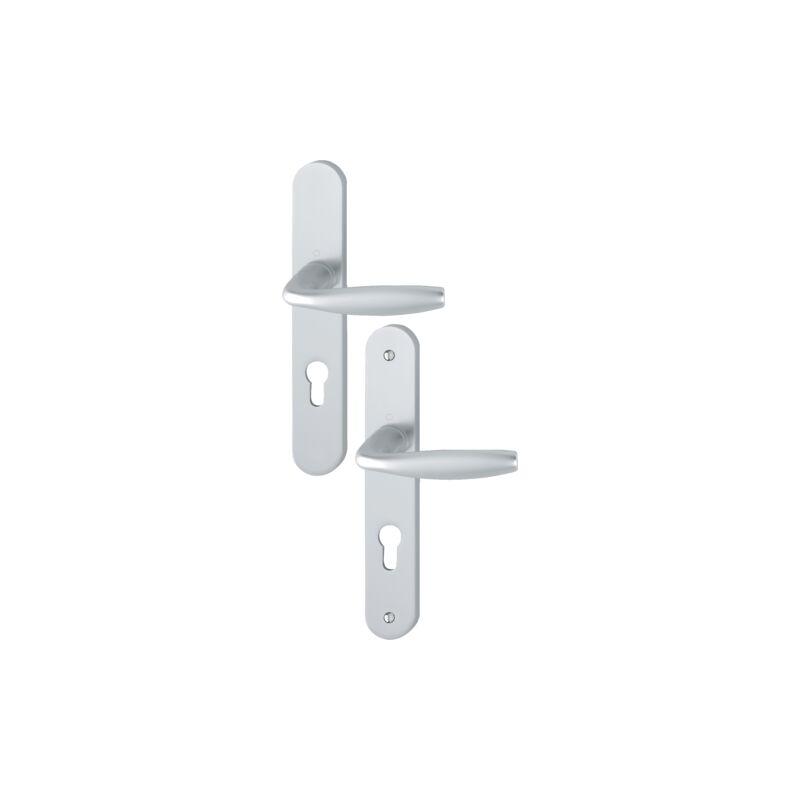 foto del prodotto hoppe set di porte su piastra new york i key look acciaio inox f9 1810 300m entr.195mm 3281952