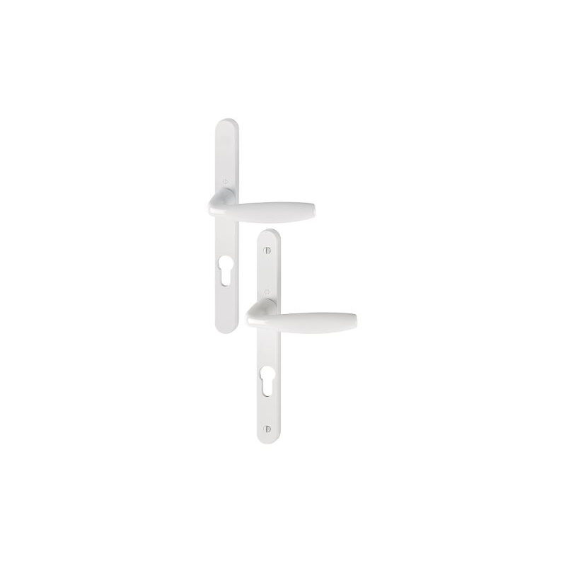 foto del prodotto hoppe set di porte su piastra stretta new york 1810rh 300lmsgl 1810 bianco puro pz70 3293347